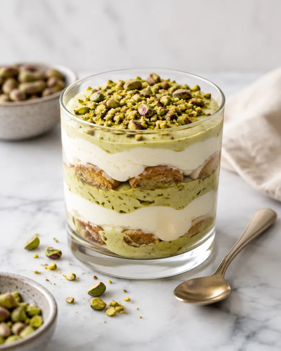 Pistachio tiramisu